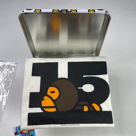 BAPE Baby Milo x Mario 15th Anniversary 2008 Box Set w/ Tee - Picture 1 of 14